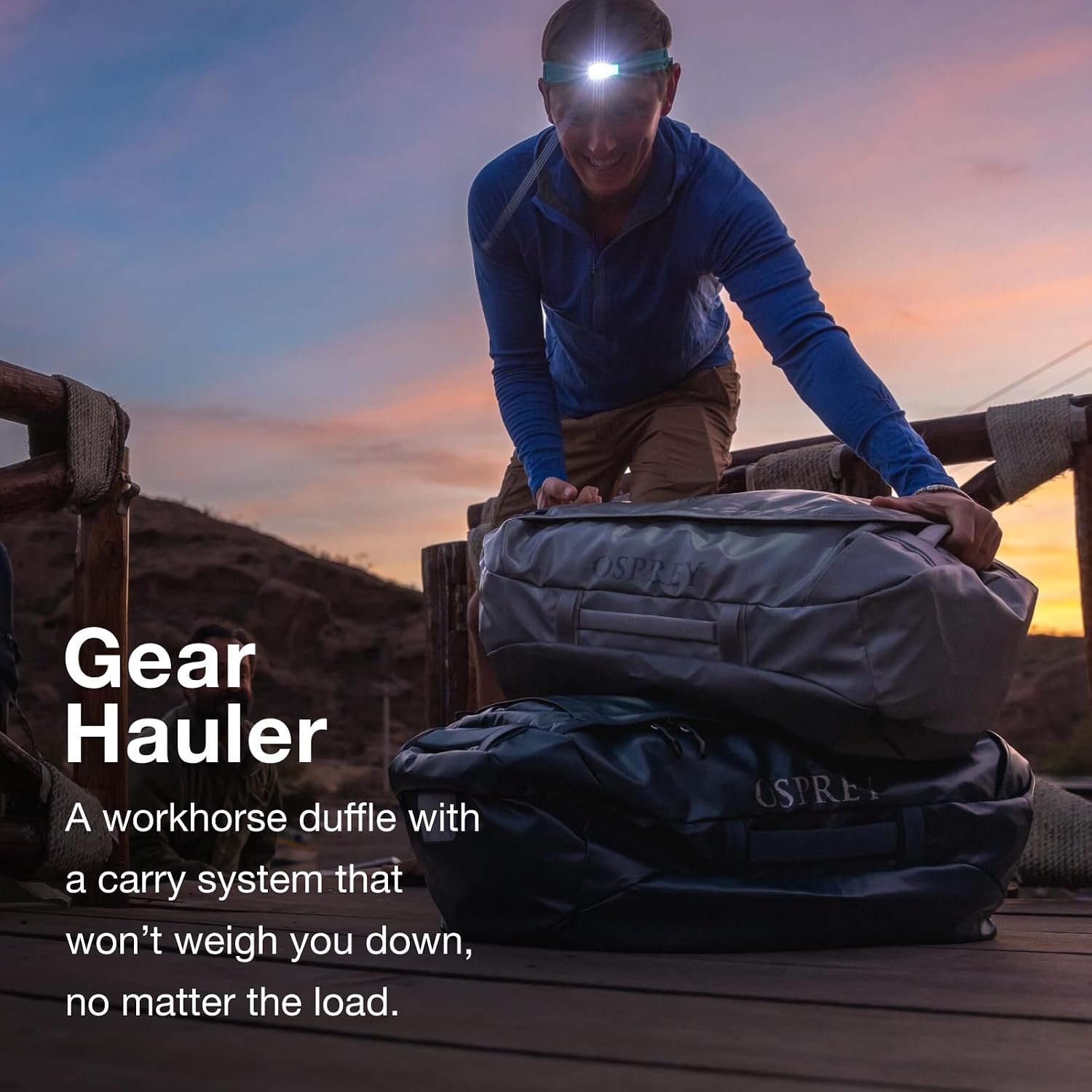 Osprey Transporter Lightweight Travel Duffel Bag - Extra Large Water Resistant Durable Gear Bag for Men and Women