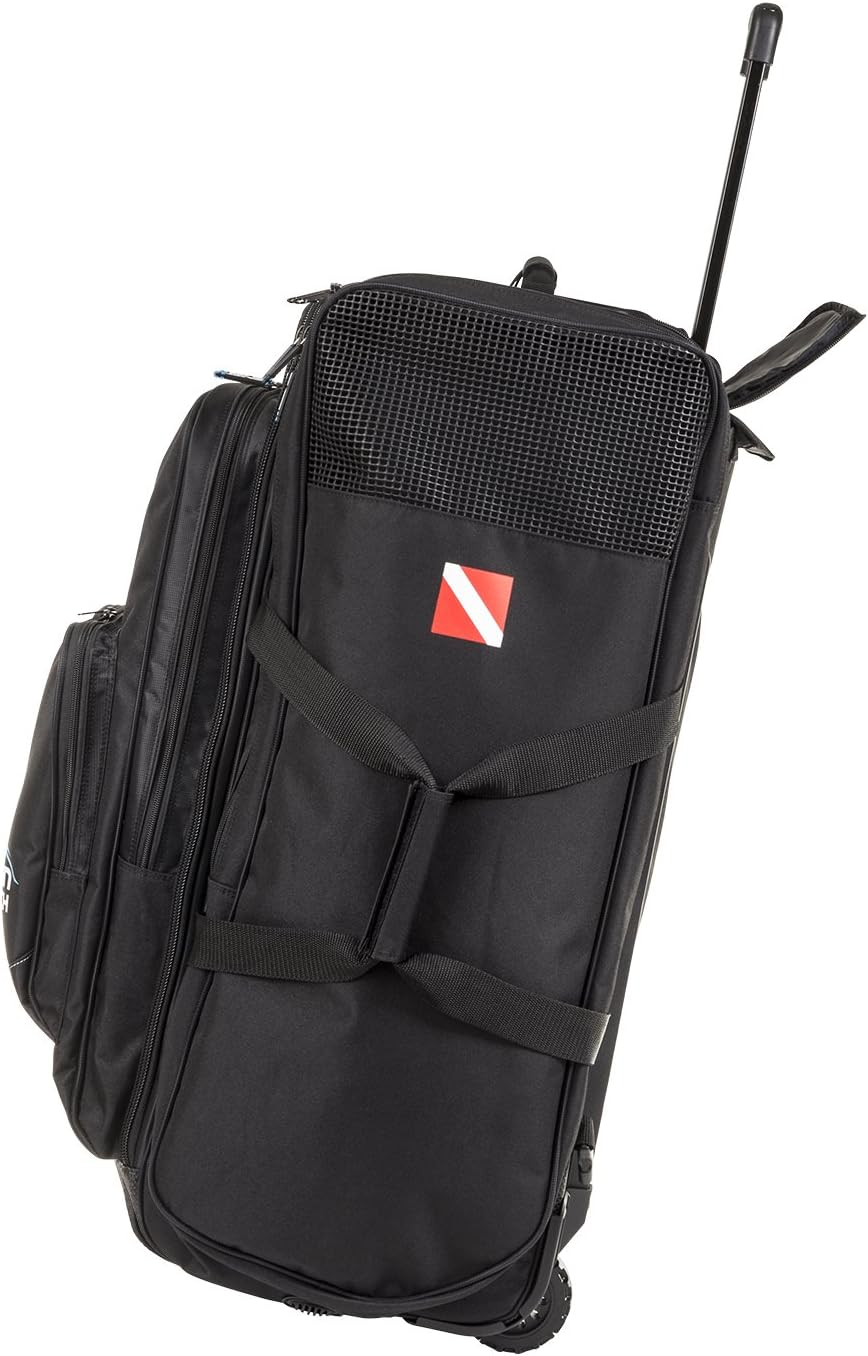 IST Roller Backpack / Equipment Bag for Scuba Diving & Snorkeling Gear, Travel Luggage with Wheels