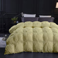 Hotel Style 1600-TC Pinch Pleated Down Comforter Queen Size 88 x 92 Inches 1-Piece All-Season Duvet Insert, 850 GSM Micro Fill with All Side Corner Tabs 100% Egyptian Cotton