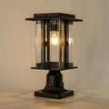 LUTEC Solar Lamp Post Light, 200 Lumens Dusk to Dawn Craftsman Style Post Light Waterproof Solar Powered with Pier Mount Base, Aluminum Post Lights Perfect for Outside