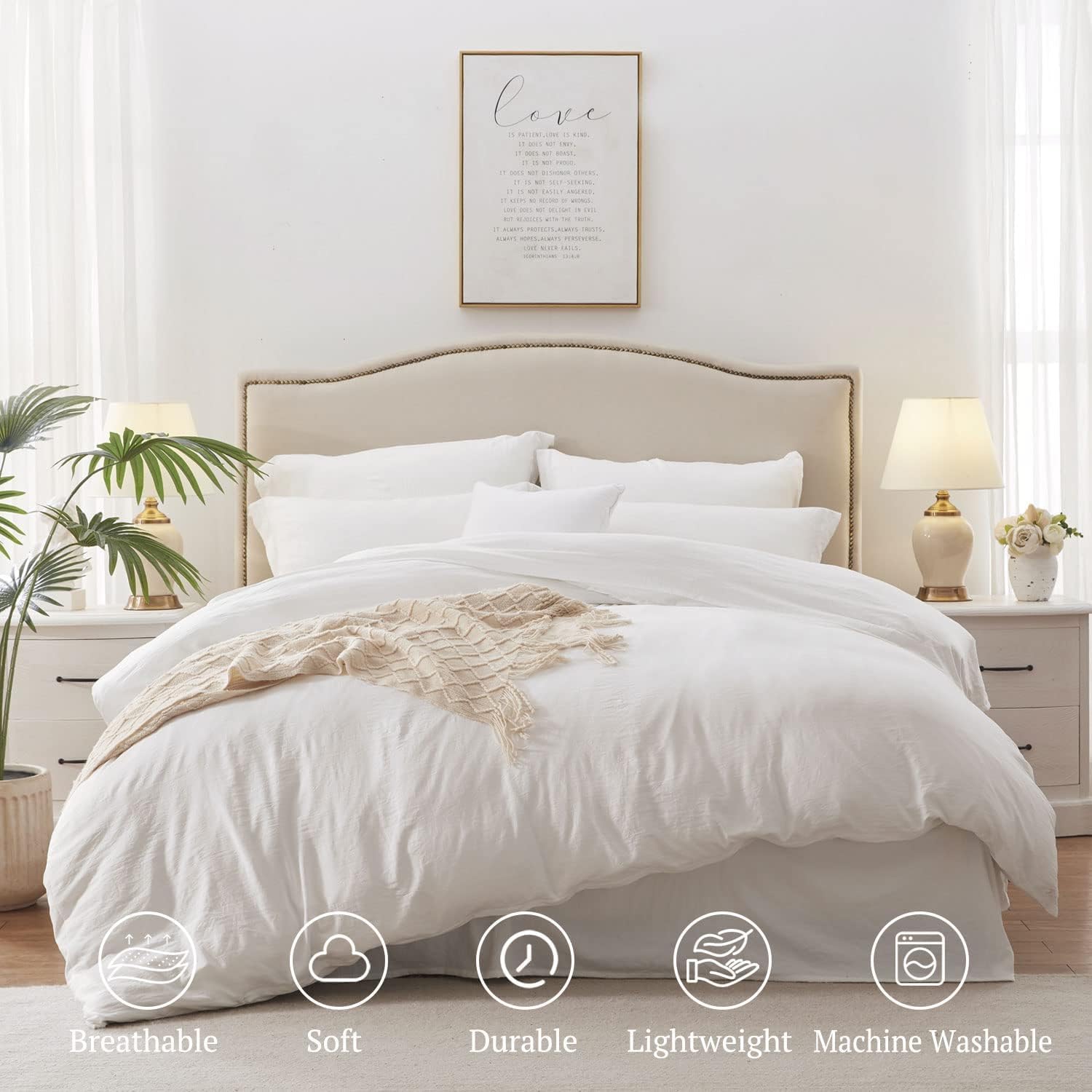 800TC 3 Sided Zipper Duvet Cover Set Soft Egyptian Cotton 3 Sided Zipper Closure, 3 PCS 1-Duvet Cover & 2- Pillow Shams - Cal-King Size (98' x 104') Inches, (Solid Navy Blue)