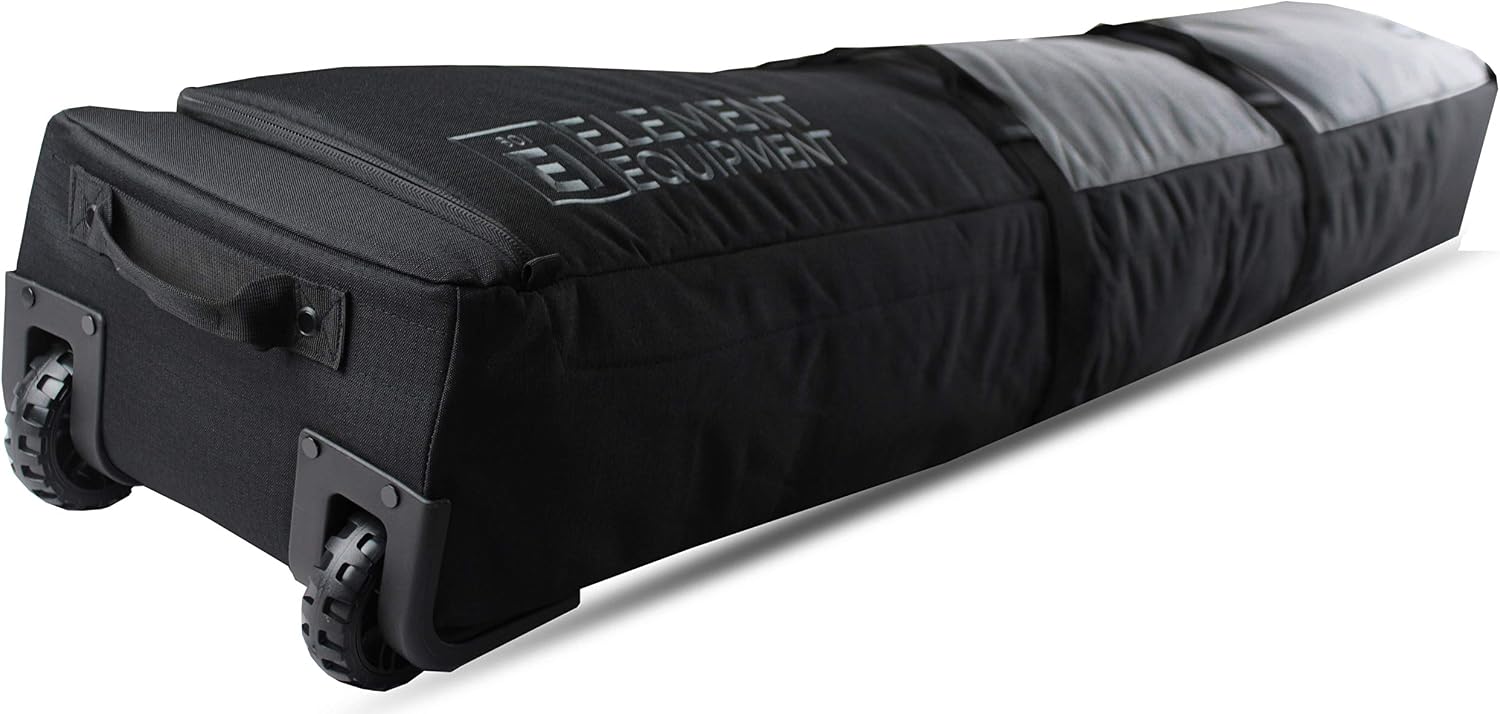 Element Equipment Wheeled Padded Ski Bag Ultimate Double - Premium High End Double Roller Travel Bag