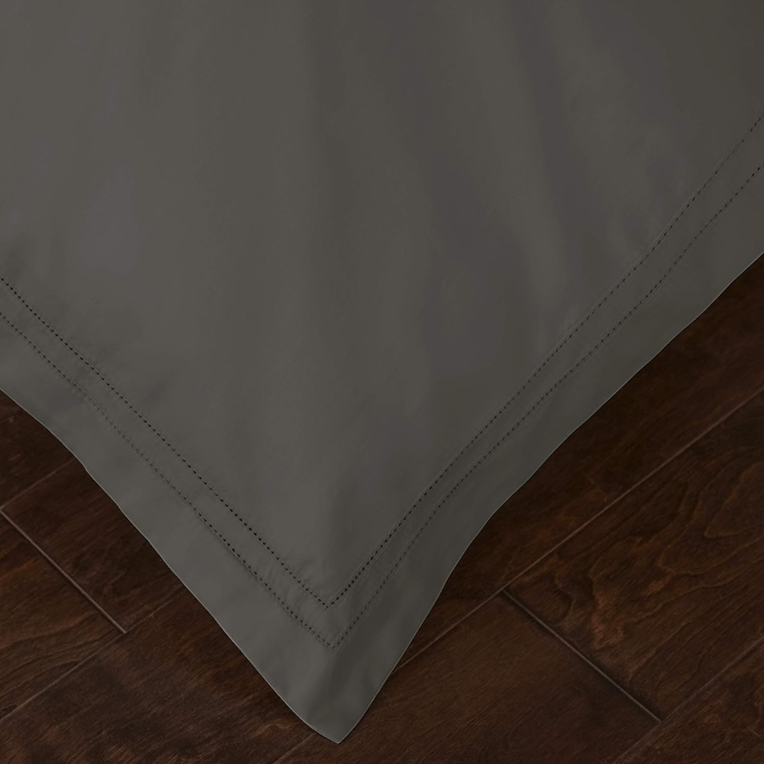 Pure Parima Yalda Duvet Cover Set – 100% Certified Egyptian Cotton, Double-Hem Stitch, King, Charcoal