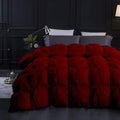 Fluffy & Thick 1500-TC Pinch Pleated Down Comforter Full Size 82 x 86 Inches 1-Piece All-Season Duvet Insert, 850 GSM Micro Fill with All Side Corner Tabs 100% Egyptian Cotton