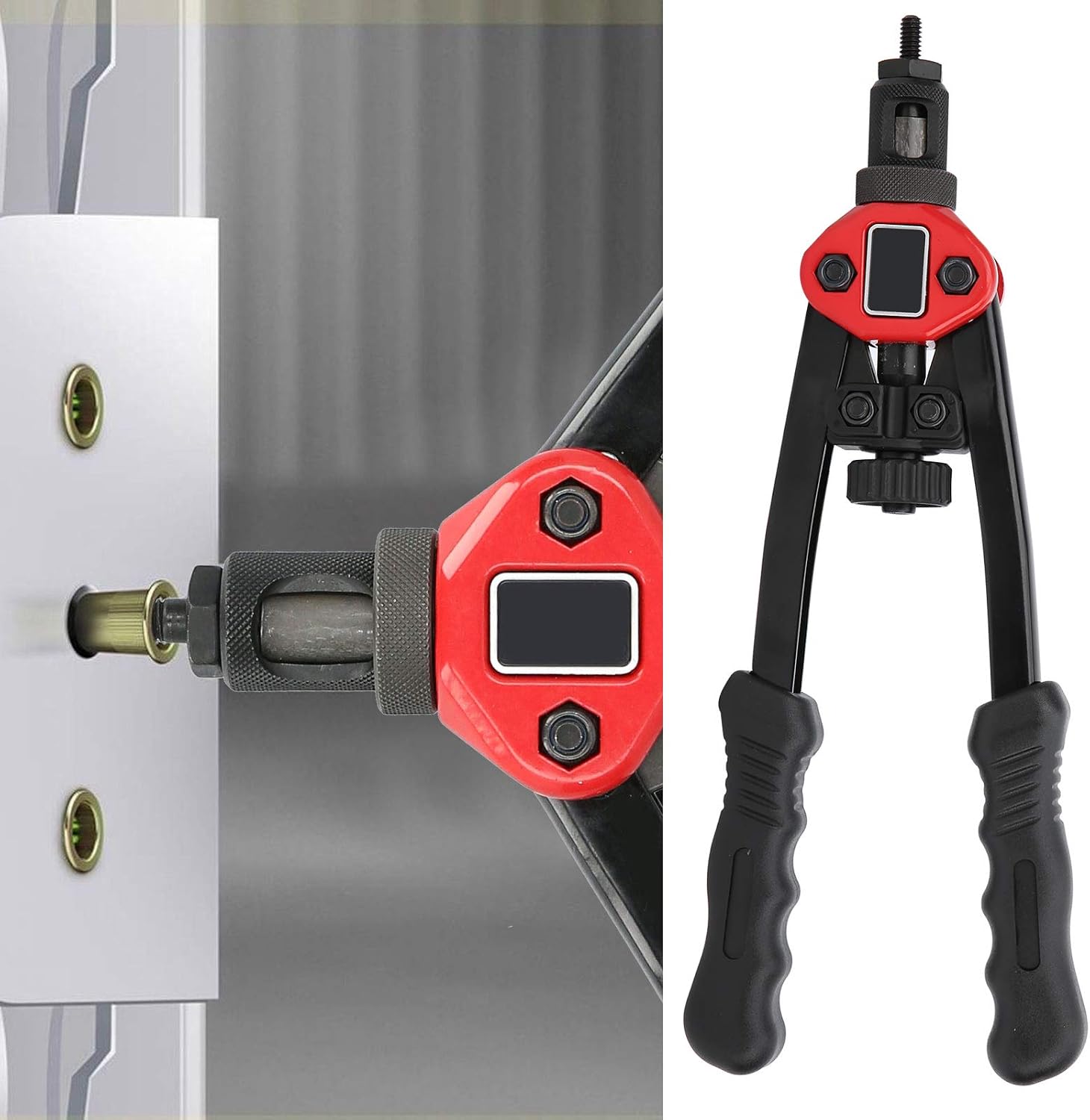 Rivet Nut Gun Ferroalloy 606 Inch Plastic Boxed Hand Thrust 6‑32 8‑32 10‑24 1/4‑20 5/16‑18 with Carrying Case