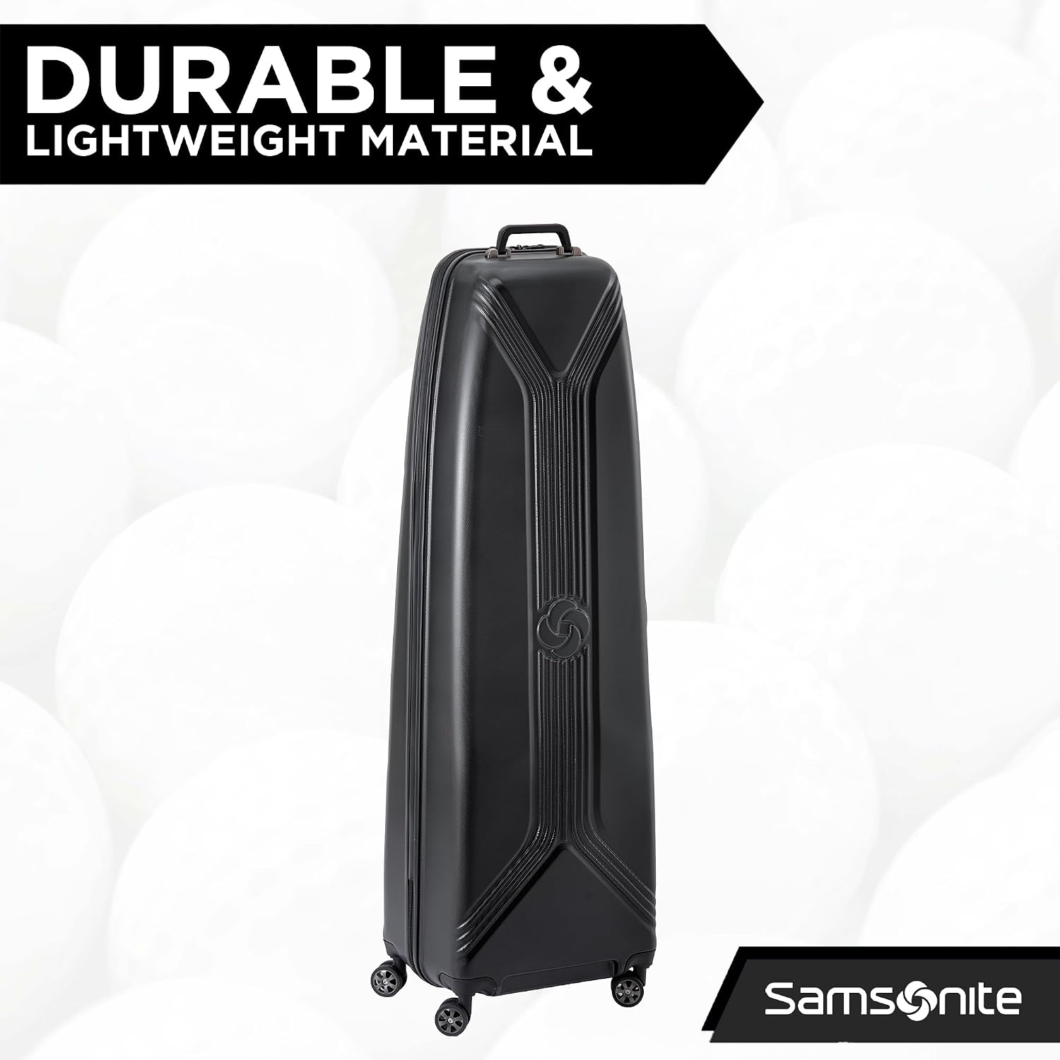 Samsonite Fairway Molded Golf Travel Cover, Polycarbonate Hard Case, Golf Bag Luggage, Ideal for Airlines