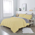 Olivia Rocco 1 Piece 1000 Thread Count Comforter Full XL/Queen Size (88' x 92') Inch 100% Egyptian Cotton Comforter 400 GSM Soft Quality - Ivory Stripe