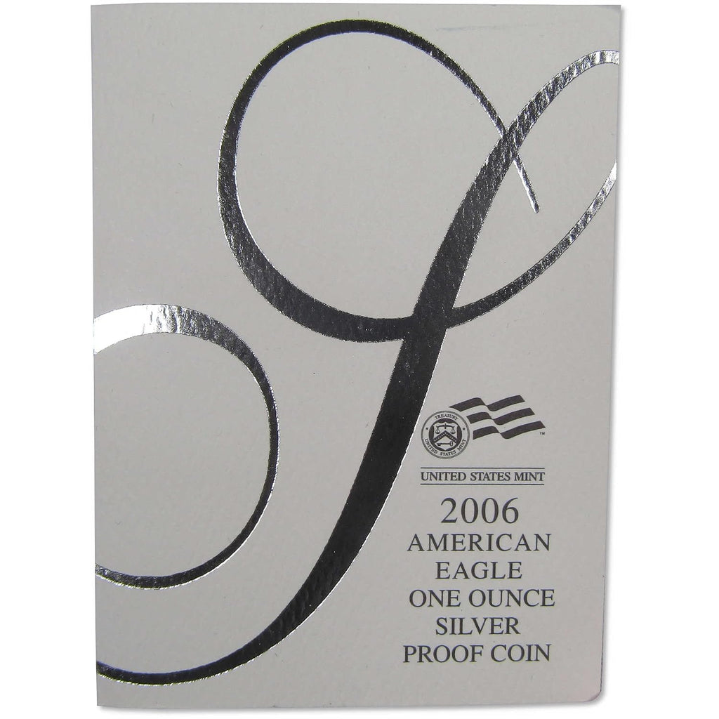2006 W American Silver Eagle Choice Proof Bullion $1 Coin OGP COA