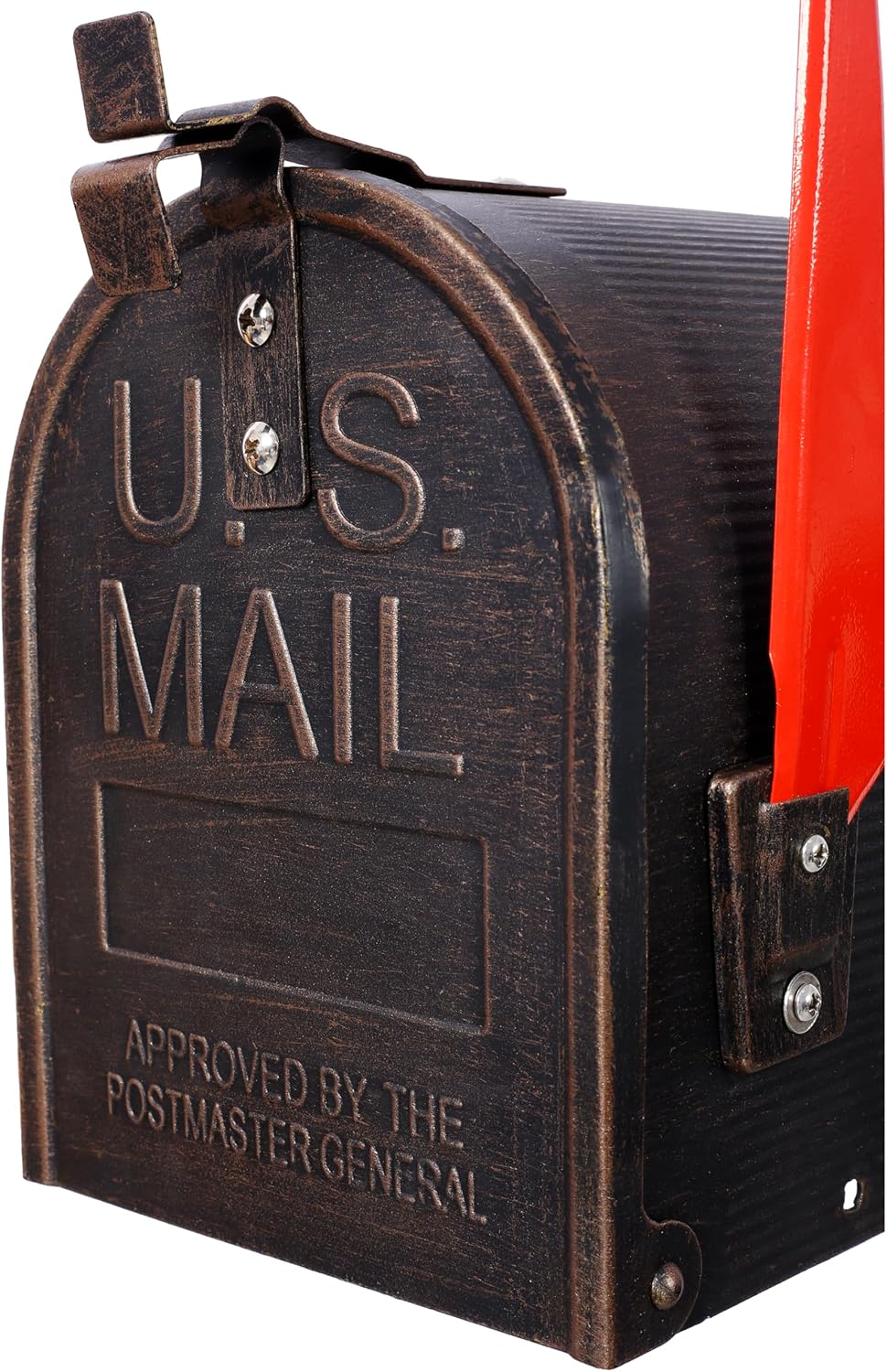 Aluminum Mailboxes for Outside with Post and Solar Light, Heavy Duty Cast Aluminum Mailboxes, Mailbox Post Large Mail Box, Decorative Modern Mailbox, Mailbox Light Combination Kit