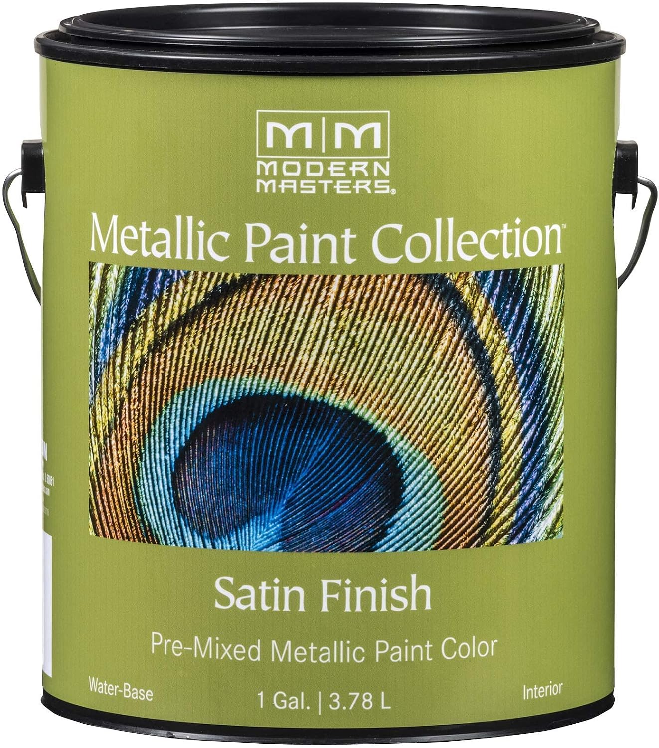 1 gal Modern Masters ME206 Champagne Metallic Paint Collection, Satin Water-Based Decorative Metallic Paint