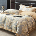 100% Cotton Duvet Cover King Size Set, Luxury Reversible Botanical Floral Patterned, Soft Breathable & Skin-Friendly Bedding for All Season Comfort, 3 Pieces (104'x90')