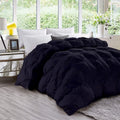 Navy Blue Down Alternative Pinch Pleated Comforter- Oversized Queen Size 98 x 98 Inches 1 Piece All-Season Duvet Insert, 500 GSM with Corner Tabs 100% Egyptian Cotton- (Navy Blue Solid)