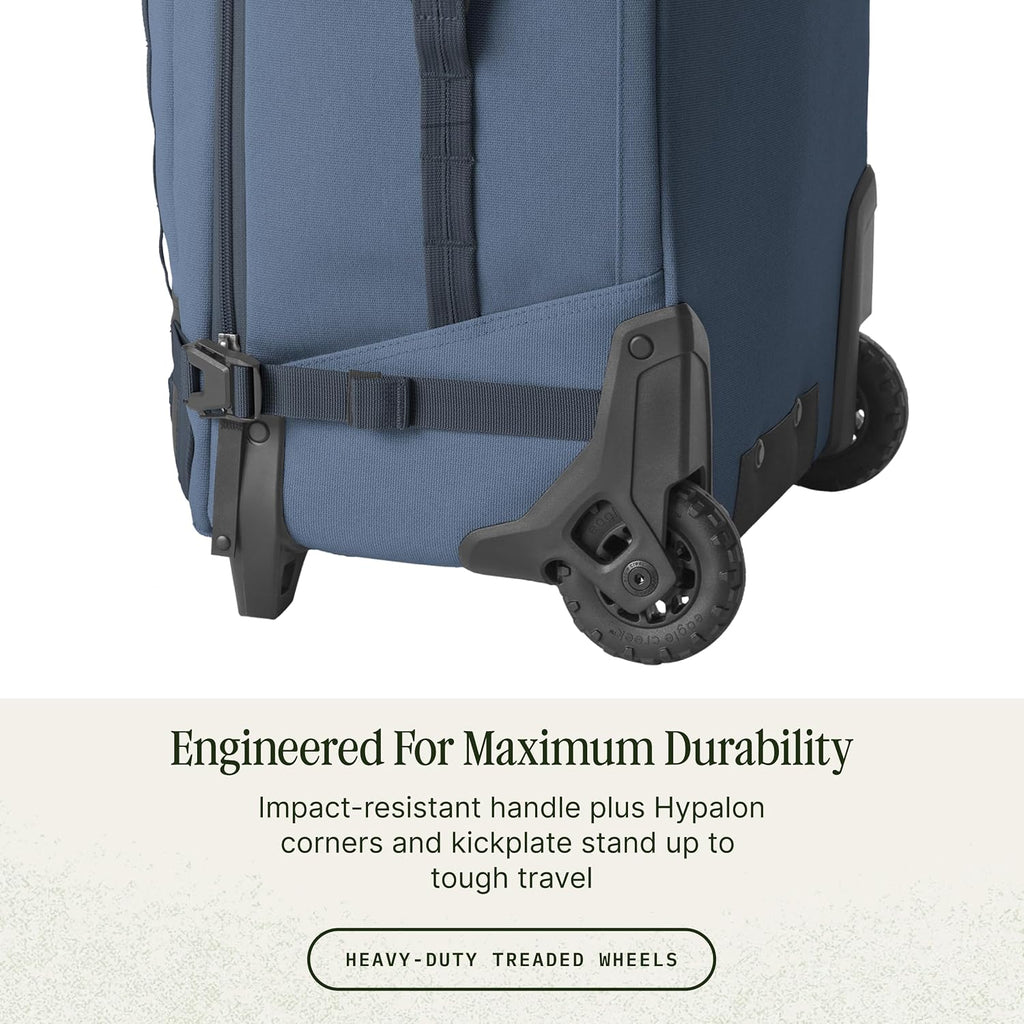 Eagle Creek Gear Warrior XE 2-Wheel Luggage to Keep Travel Items Organized - Smooth Rolling Wheels - Telescoping Handle - Padded Laptop Pocket - Blue Jay - 30'