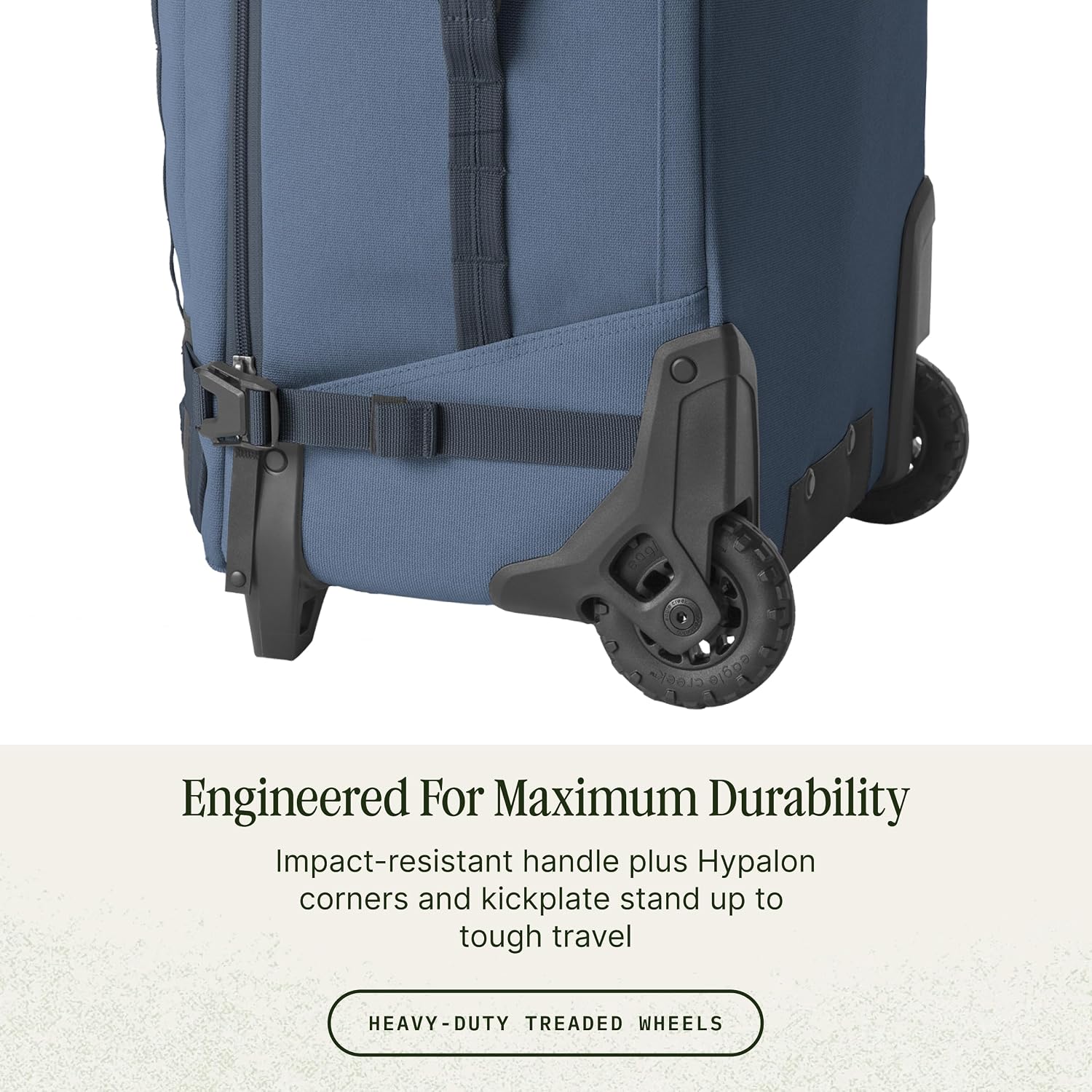 Eagle Creek Gear Warrior XE 2-Wheel Luggage to Keep Travel Items Organized - Smooth Rolling Wheels - Telescoping Handle - Padded Laptop Pocket - Blue Jay - 30'