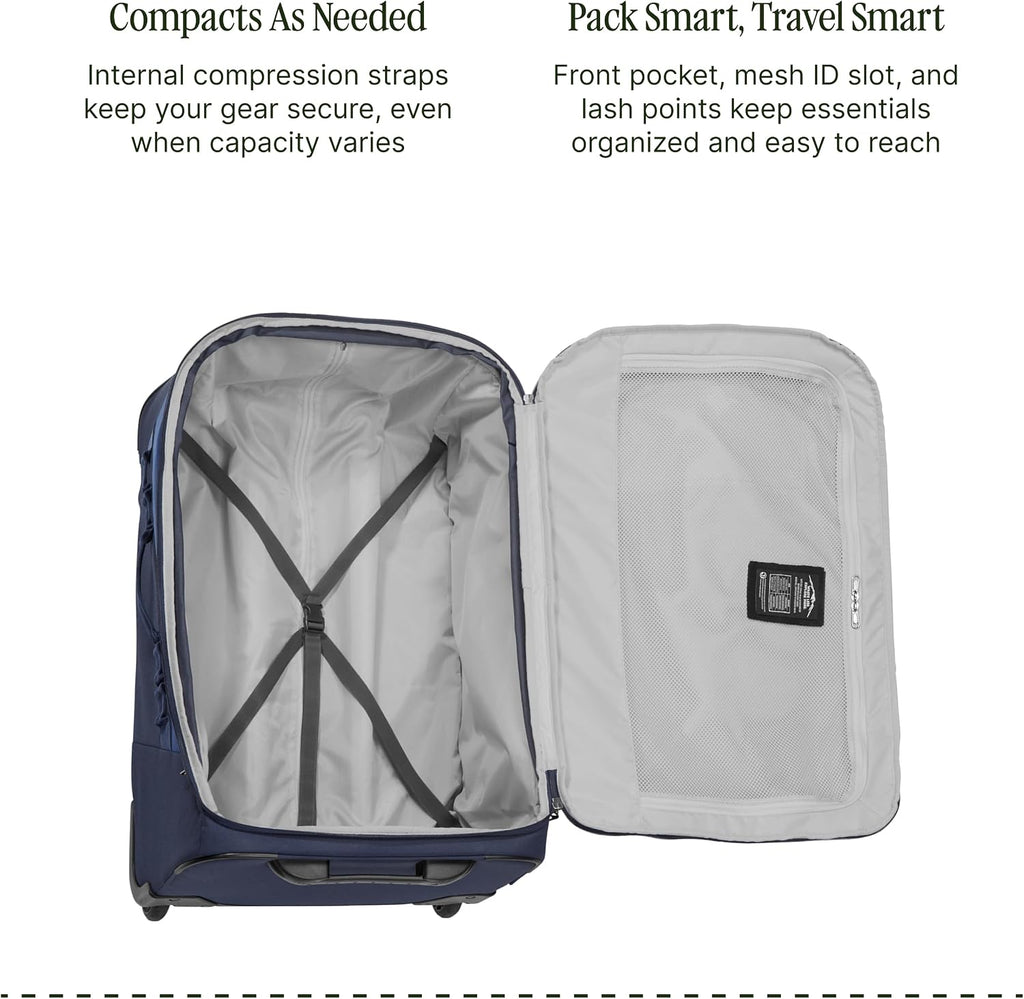 Eagle Creek Expanse 2-Wheel 29' Convertible Luggage Durable Luggage with Backpack Straps Water-Resistant, Expandable, Lockable Zippers Travel Gear Hauler - Pilot Blue