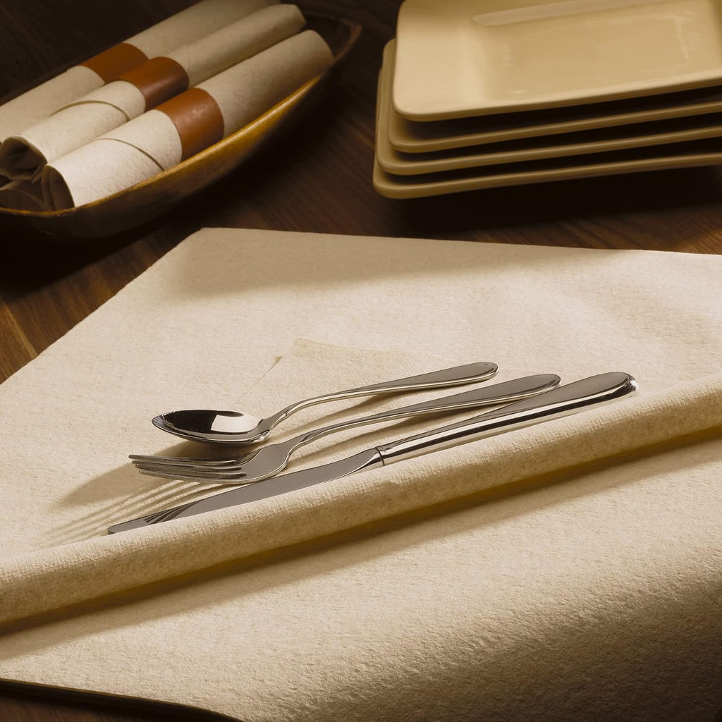 Hoffmaster 125086 Linen-Like Natural Flat Pack Napkin, 16' Length x 16' Width (Case of 1000)