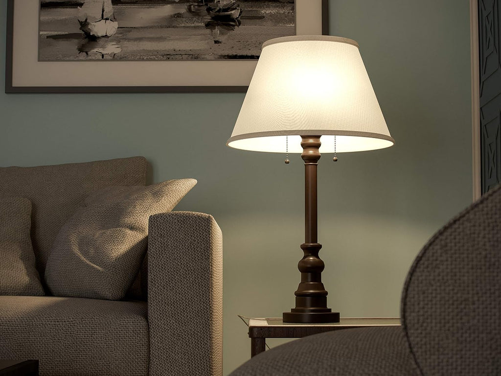 Kenroy Home 30437BRZ Spyglass Table Lamp with Bronze Finish, Classic Style, 30.5' Height, 17' Width, 17' Depth