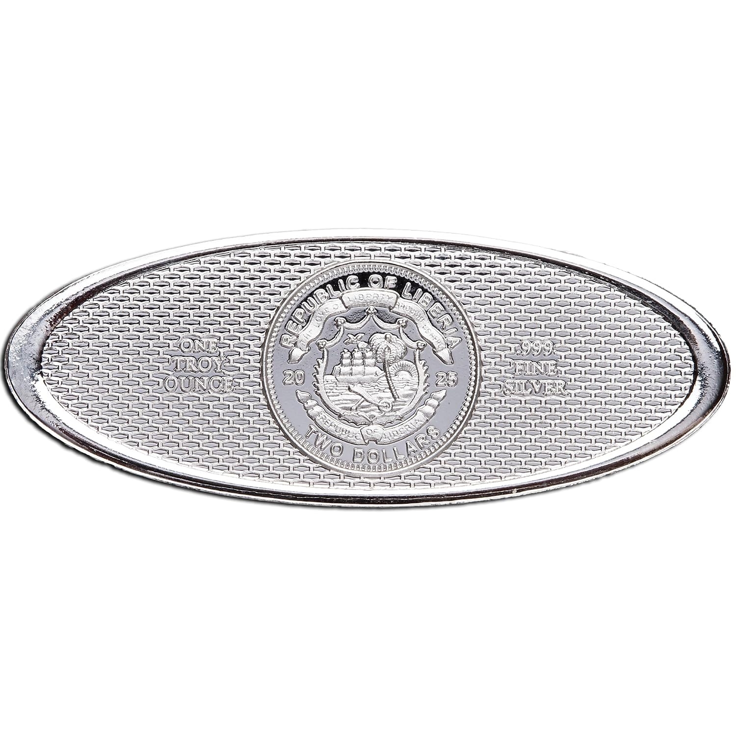 2025 Liberia $2 1 oz. Silver Ford Badge