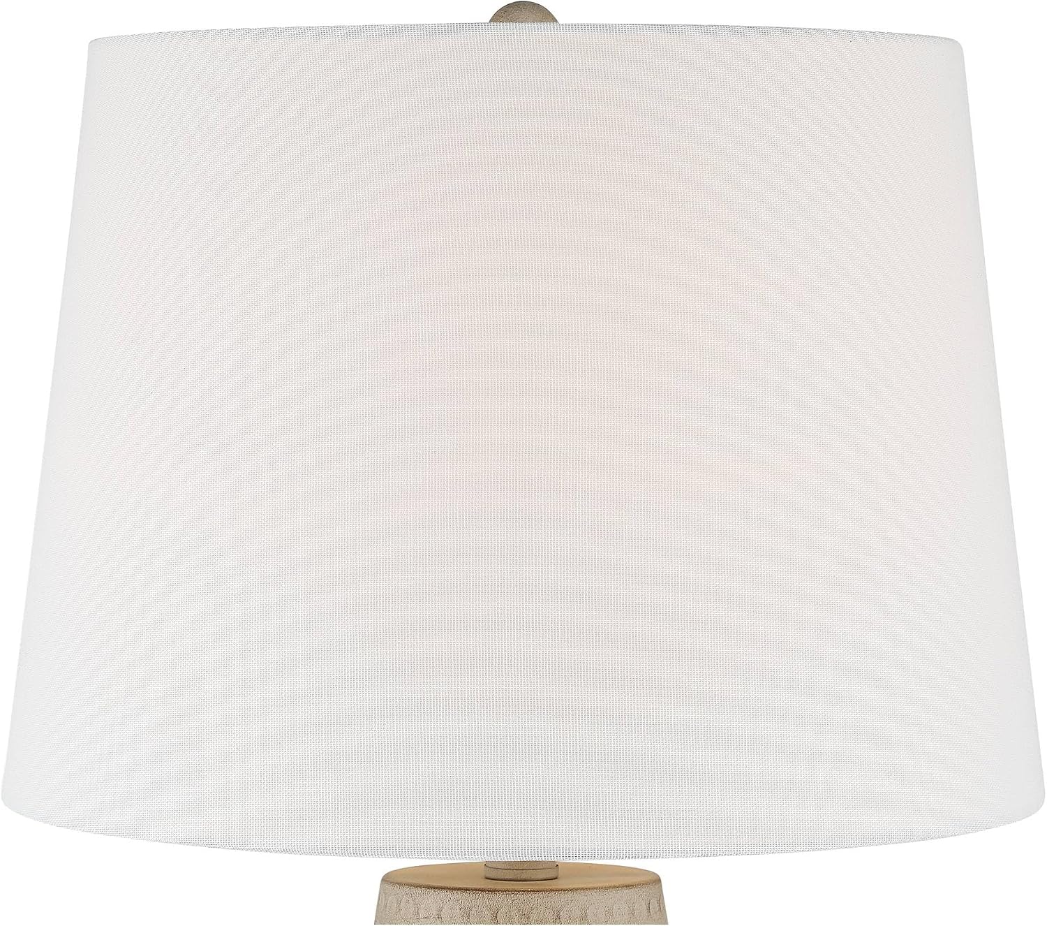 360 Lighting Rupert 24 3/4' High Vase Farmhouse Rustic Traditional Table Lamps Set of 2 Beige Hammered Metal Linen Off-White Shade Living Room Bedroom Bedside Nightstand House Office Home Reading