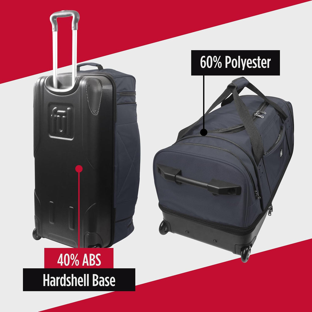 Workhorse Large Rolling Duffle Bag with Wheels | 30 Inch Checked Large Luggage Bag for Travel