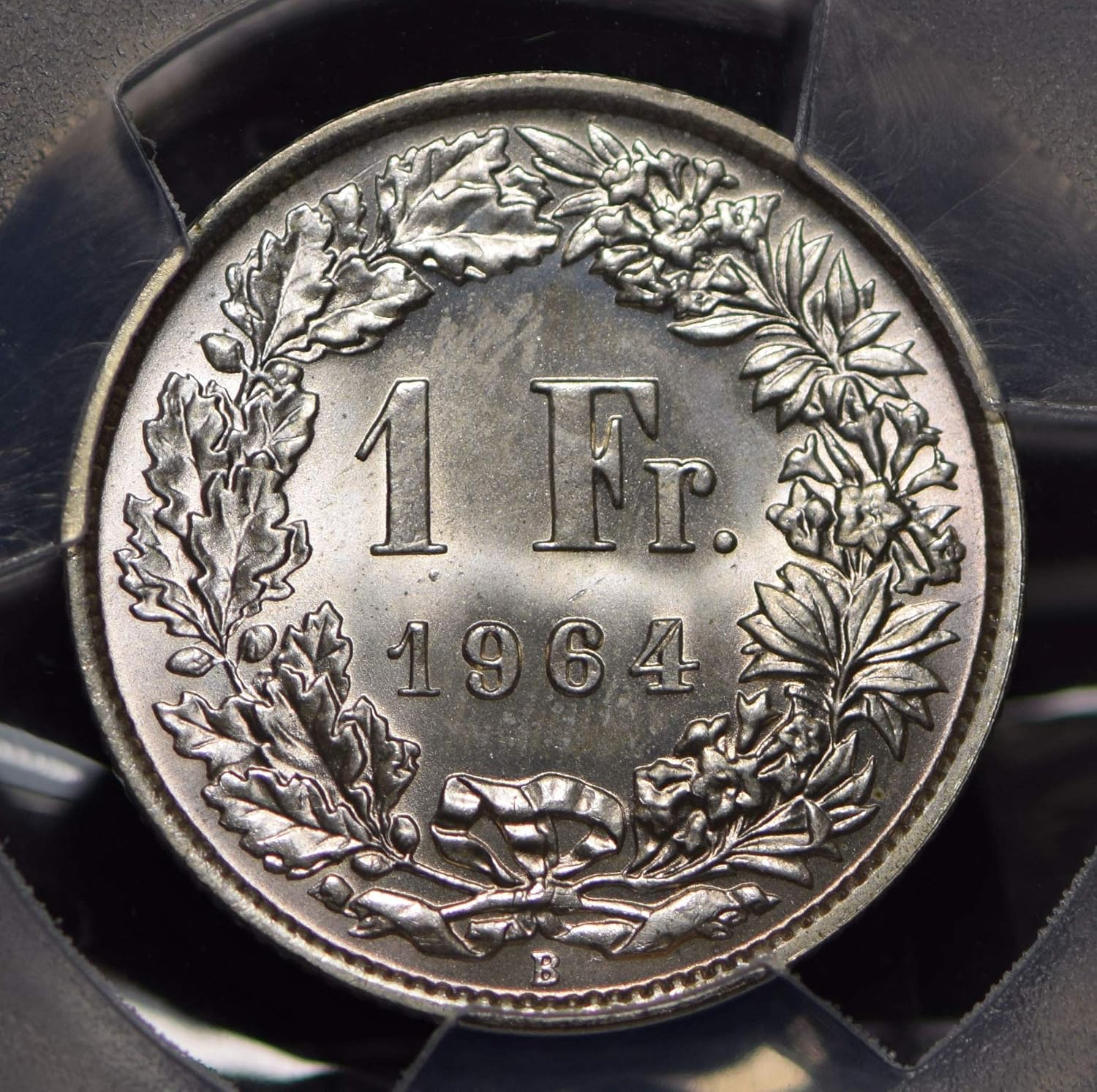 Collectible Coin Switzerland 1964 Franc PCGS MS66 blasting luster rare grade PC0564