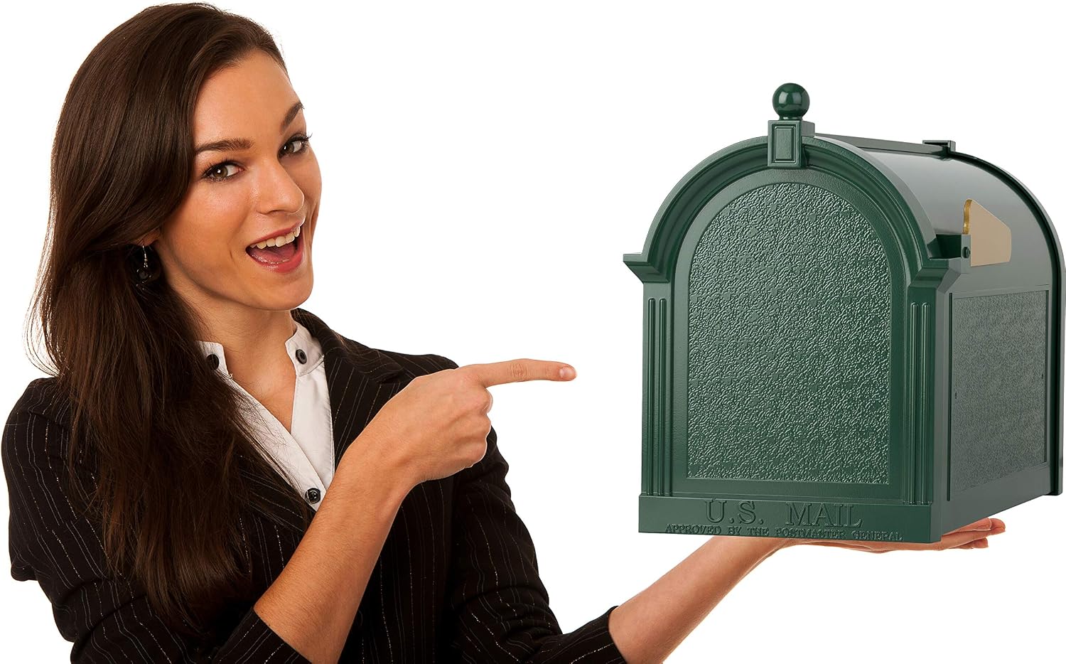 Whitehall Products Capital Mailbox, Green