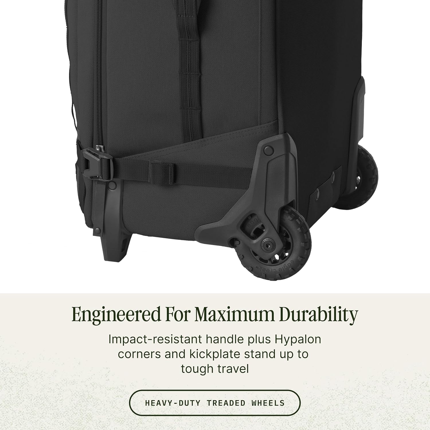 Eagle Creek Gear Warrior XE 2-Wheel Luggage to Keep Travel Items Organized - Smooth Rolling Wheels - Telescoping Handle - Padded Laptop Pocket - Black - 30'