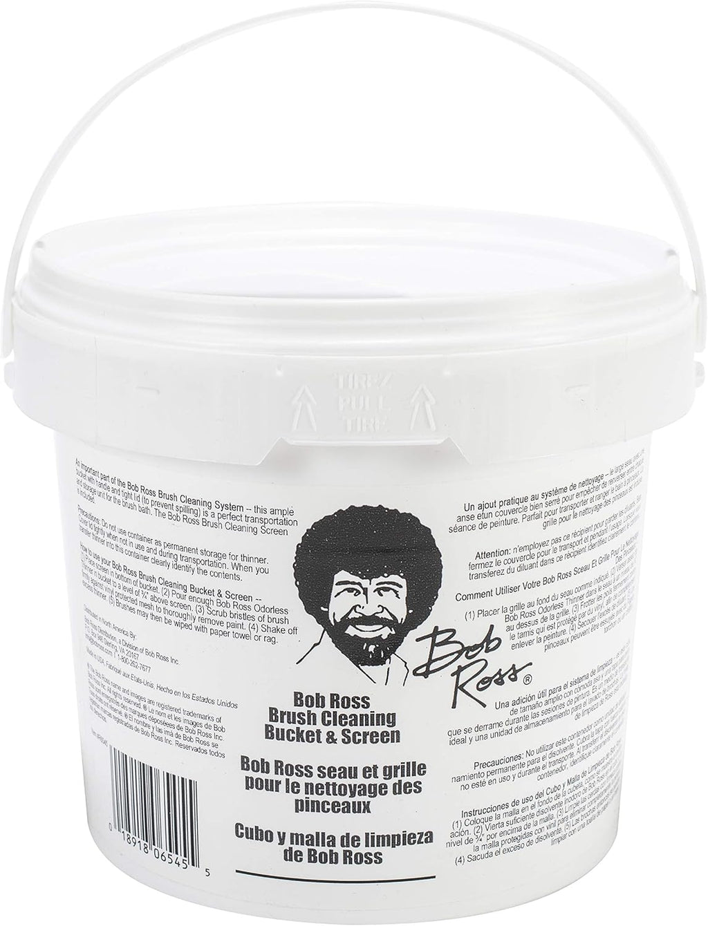 Bob Ross Cleaning Bucket & Screen-White (Pack of 6)
