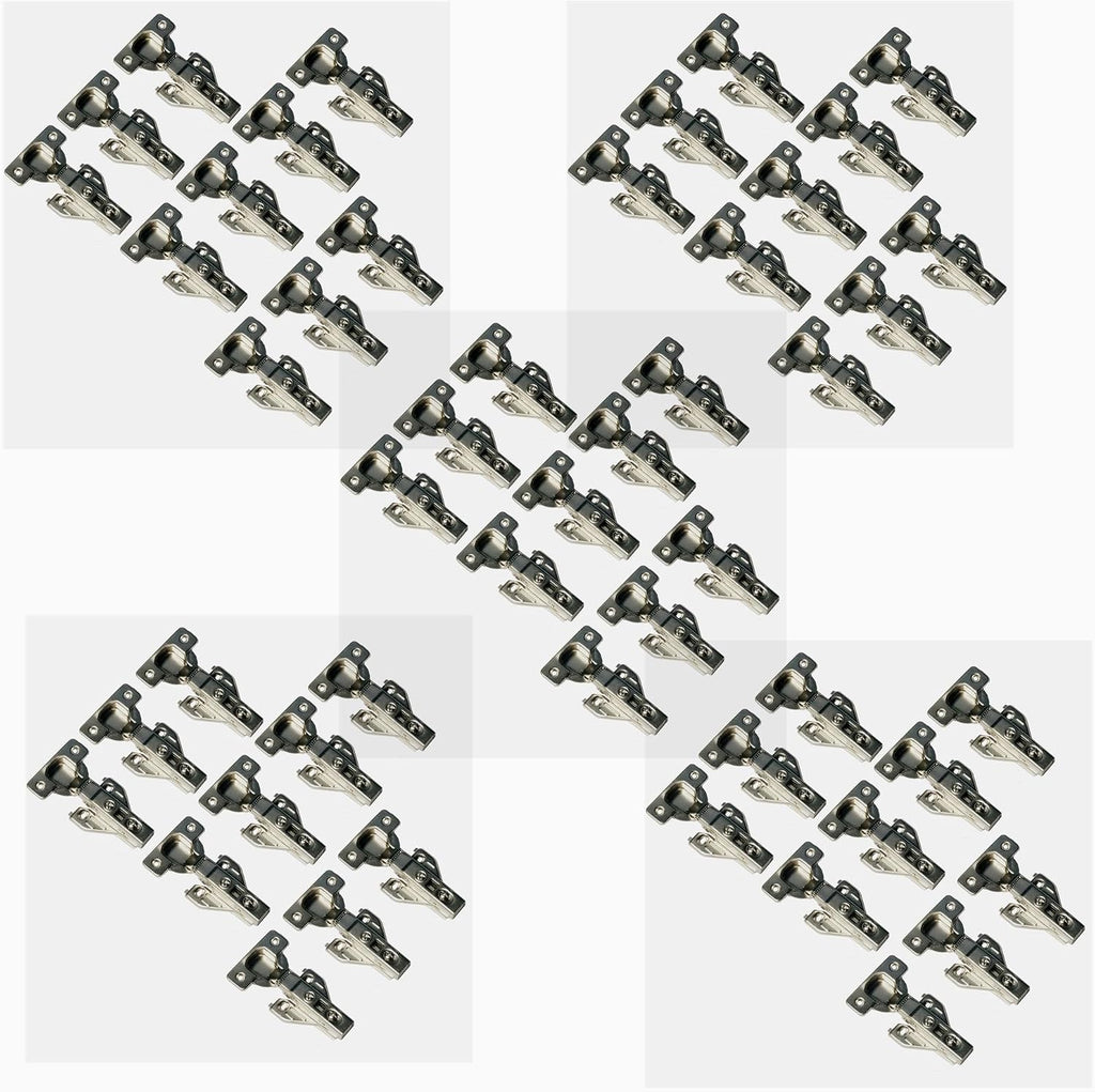 50 Pieces Full Overlay Cup Hinge Soft Close Face Frame Cabinet Hinge Clip on Soft-Close Cabinet Hinge Kitchen Bisagra de gabinete Cabinet Door Hinge (50 Piece)