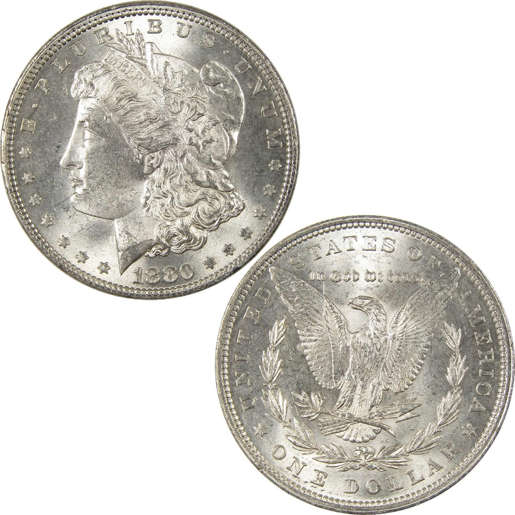 1880 Morgan Dollar BU Choice Uncirculated Silver $1 Coin