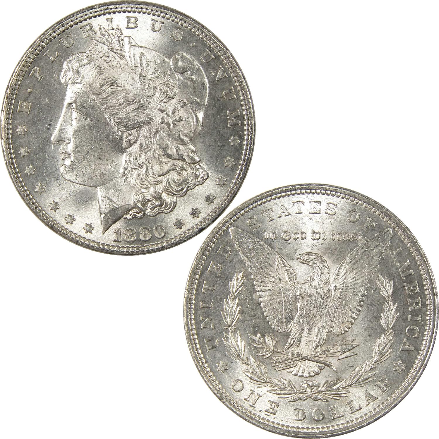 1880 Morgan Dollar BU Choice Uncirculated Silver $1 Coin