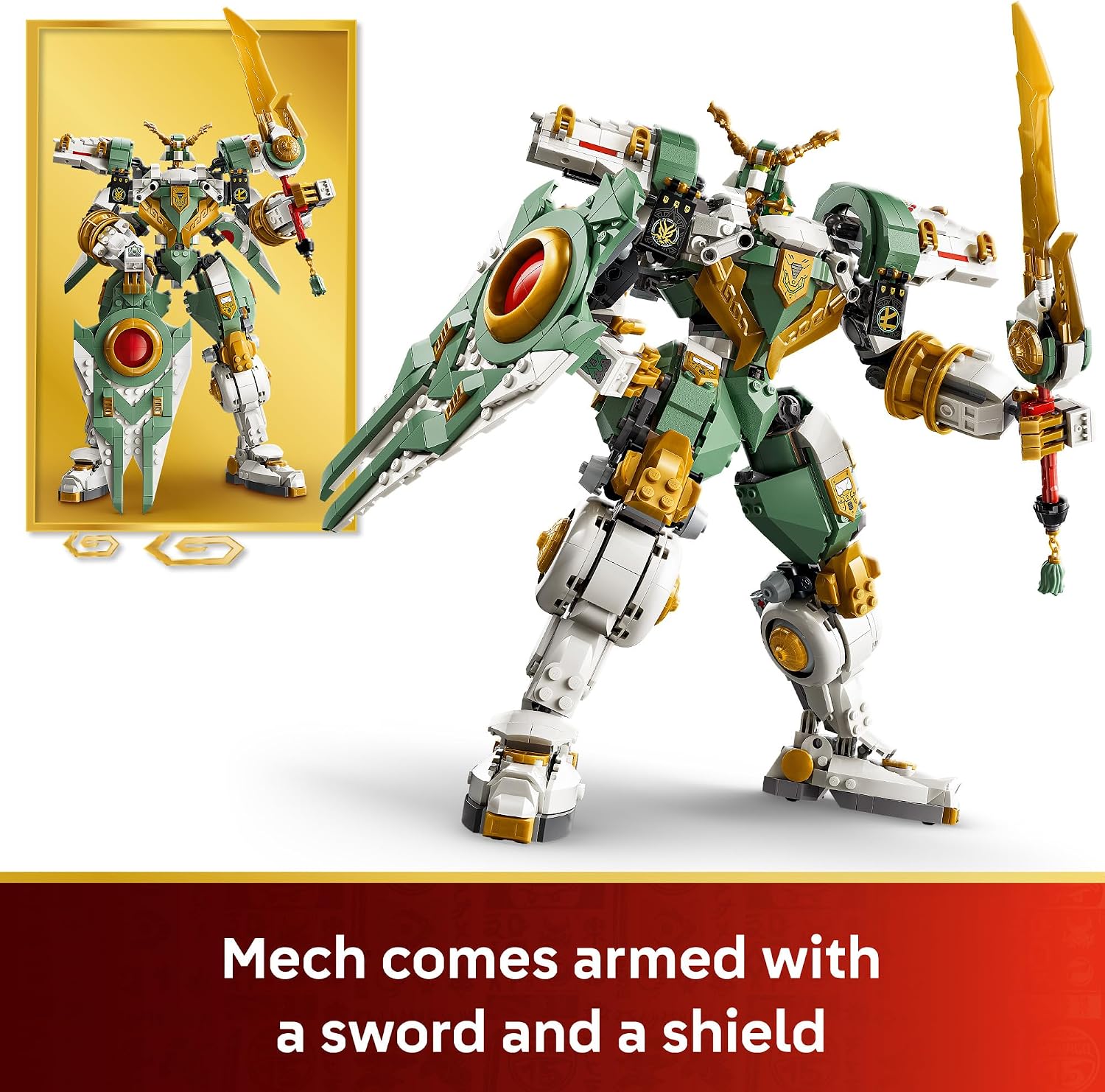 LEGO NINJAGO Lloyd's Titan Mech 15th Anniversary Building Toy - Collectible Mech Set for Boys & Girls, Ages 14+ - Display as Bedroom Decor - Gift for Birthdays - 71860