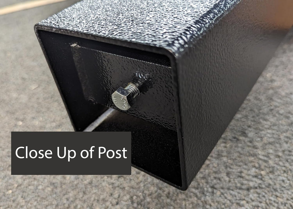 Janzer Post with Mailbox (Black Post with Black Mailbox)