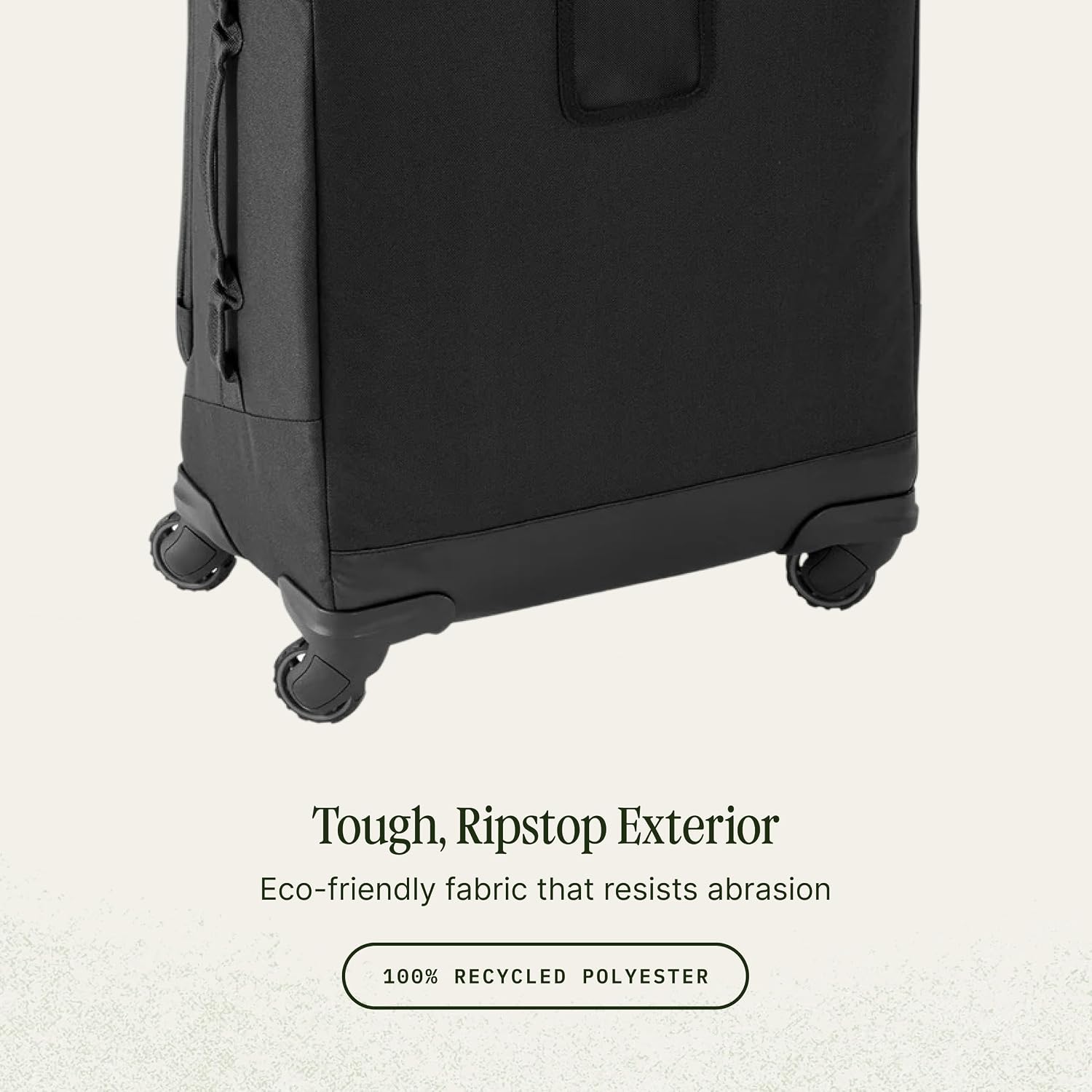 Eagle Creek Expanse 4-Wheel 22' Carry-On Luggage - Rolling Four-Wheel Carry-On Luggage for Easy Travel - Lockable Zippers - Expandable Main Compartment - Telescoping Handles - Midnight Black