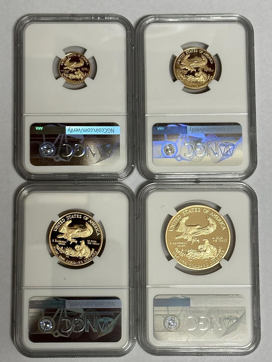 2011 W 2011 Coin Proof Gold American Eagle Set NGC PF70 UC Moy Signature Rare Collection NGC PR-70
