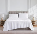 Linen Closet Luxury Cotton 1000 Thread Count Egyptian Cotton 4-Piece Sheet Set, Full, Arctic White