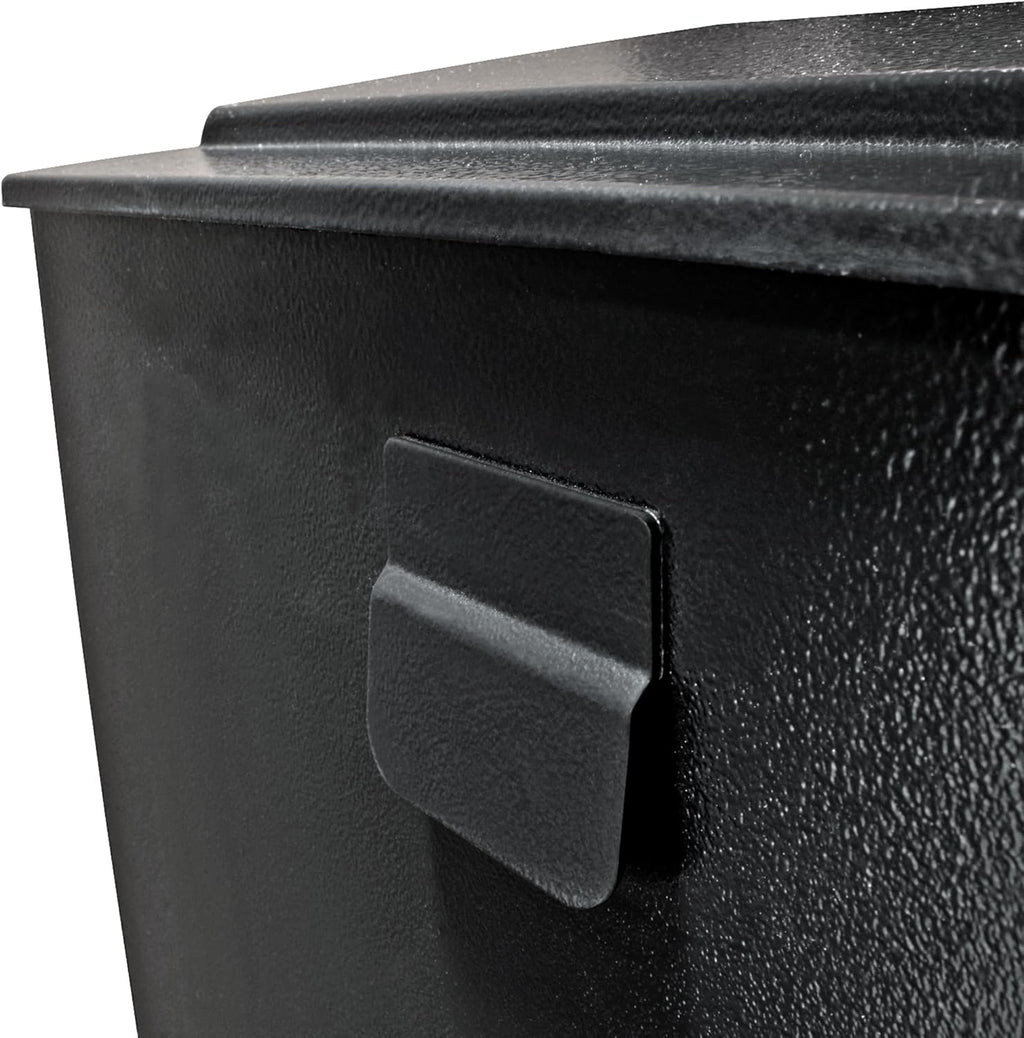 Mail Boss 7172 Townhouse Locking Security Wall Mount Mailbox, Black, Pack of 1