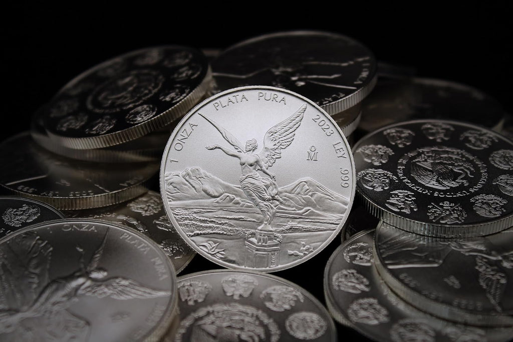 1982 - Present (Random Year) 1 oz Mexican Silver Libertad Coin Brilliant Uncirculated with Certificate of Authenticity - Moneda de Plata Pura de Ley 1 Onza Seller BU