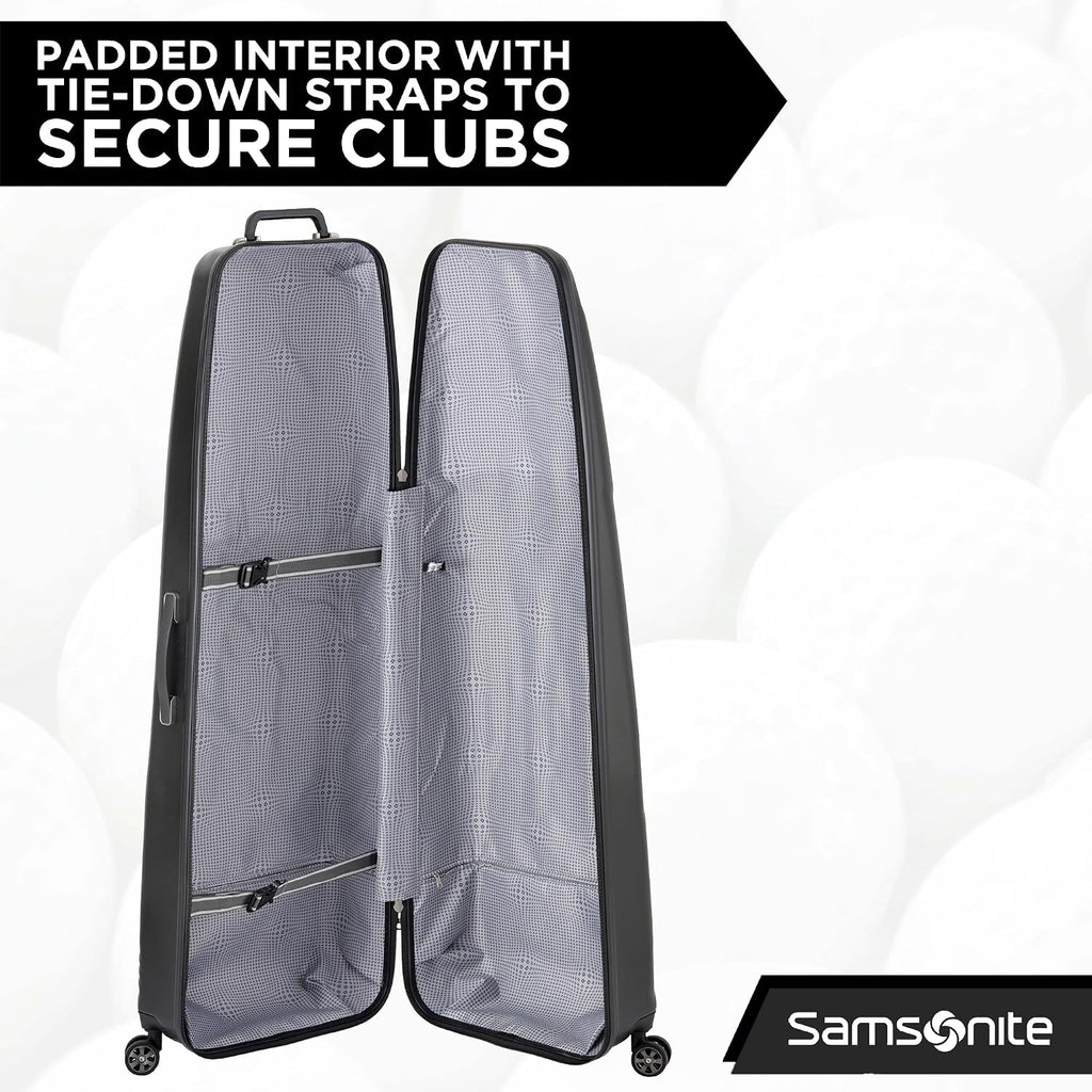Samsonite Fairway Molded Golf Travel Cover, Polycarbonate Hard Case, Golf Bag Luggage, Ideal for Airlines