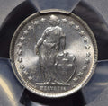 Collectible Coin Switzerland 1964 1/2 Franc PCGS MS66 blasting luster rare grade PC0561