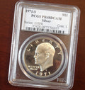 1971S SILVER 'IKE' DOLLAR GRADED PR68 DCAM BY PCGS
