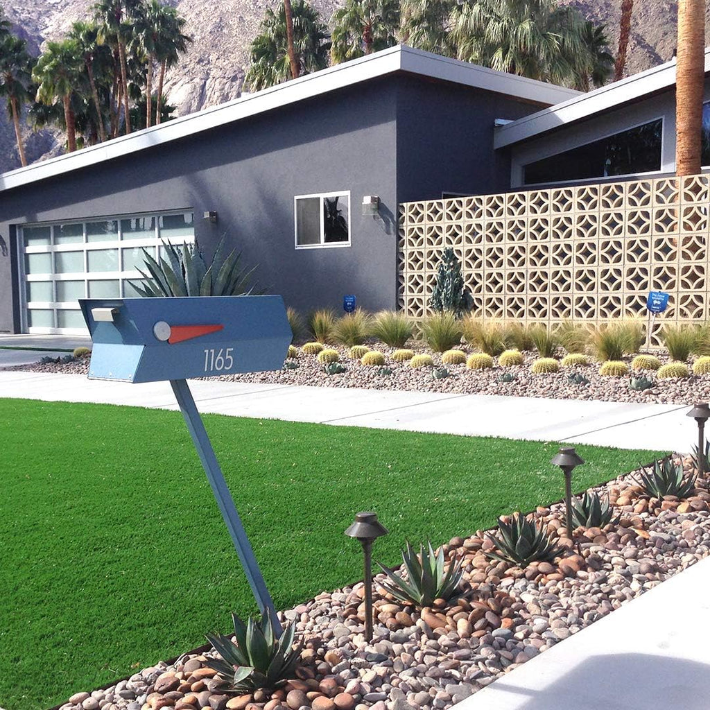modbox USA Modern Curbside Mailbox Post (Satin Blue)