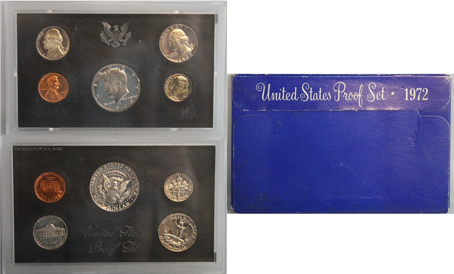 1970 S -1979 US Mint Set Clad Proof Set Run 57 coins