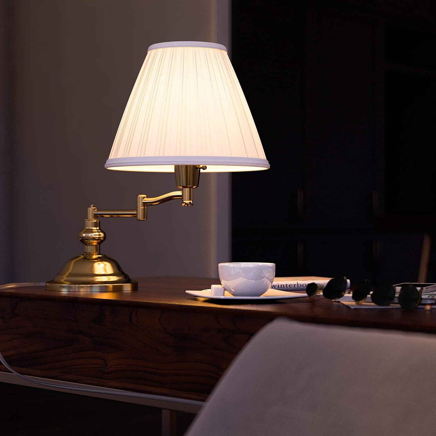 Kenroy Home 30163 Desk Lamps, Polished Brass 12.70x9.60x12.40
