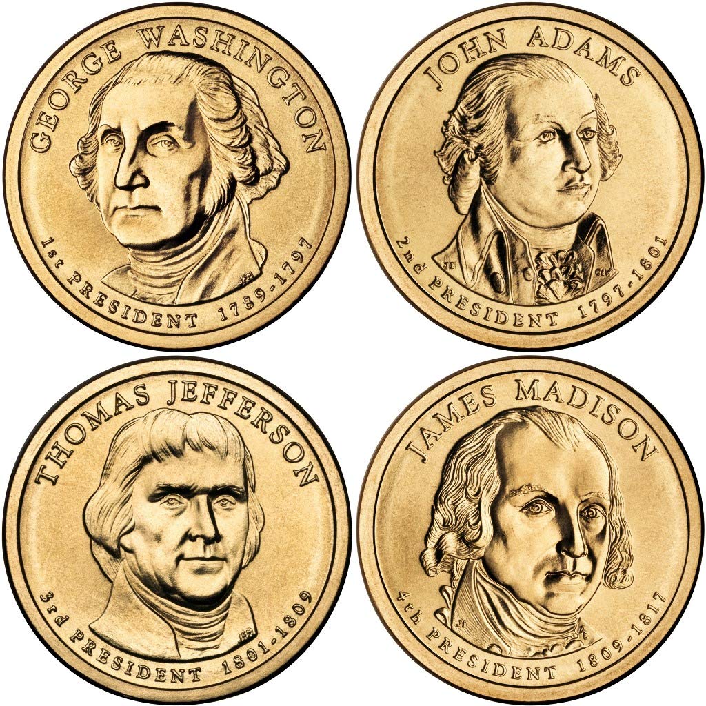 2007 D 2007-2020 40 Coin Presidential Dollar Complete Set Uncirculated