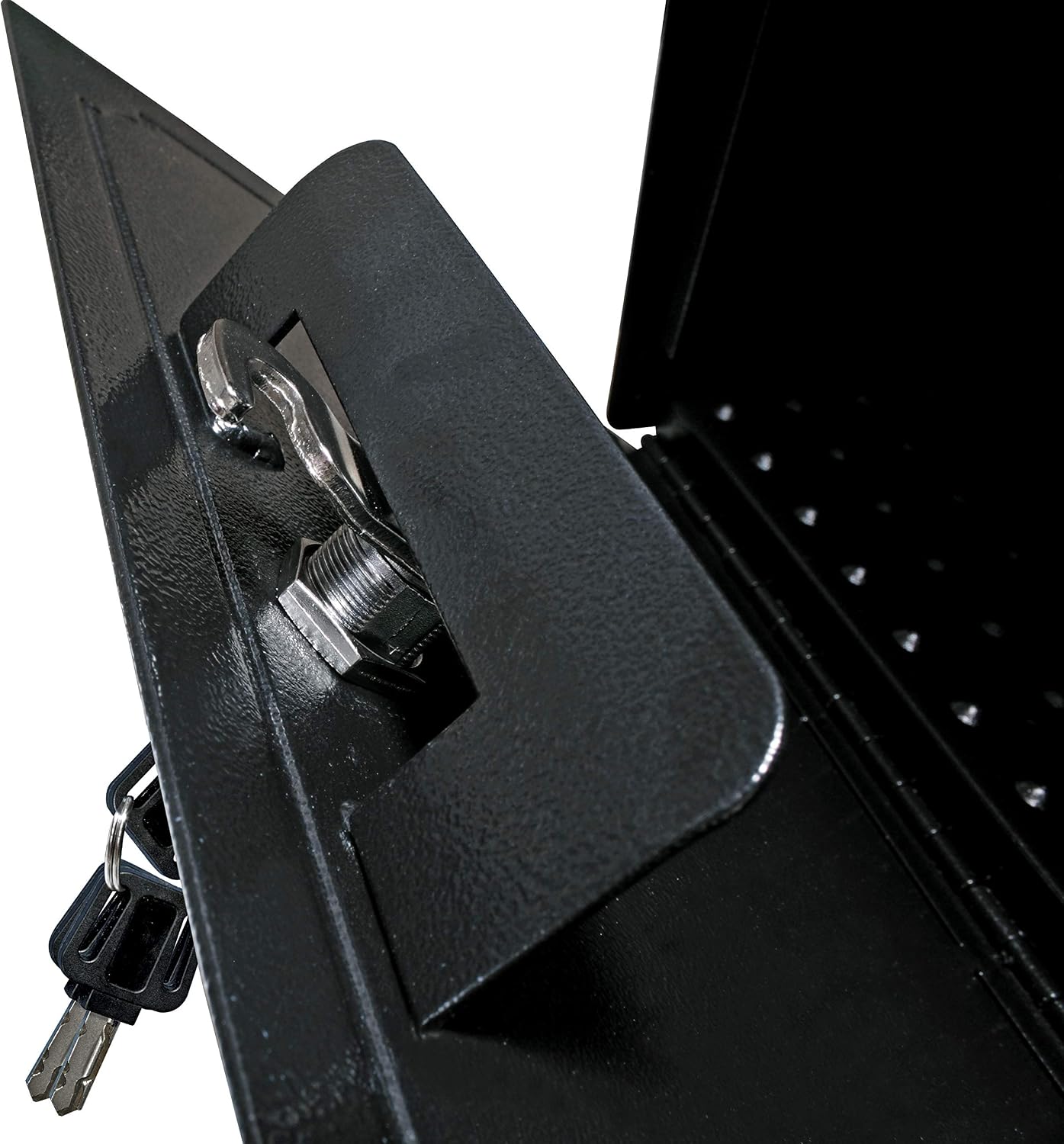 Mail Boss 7172 Townhouse Locking Security Wall Mount Mailbox, Black, Pack of 1