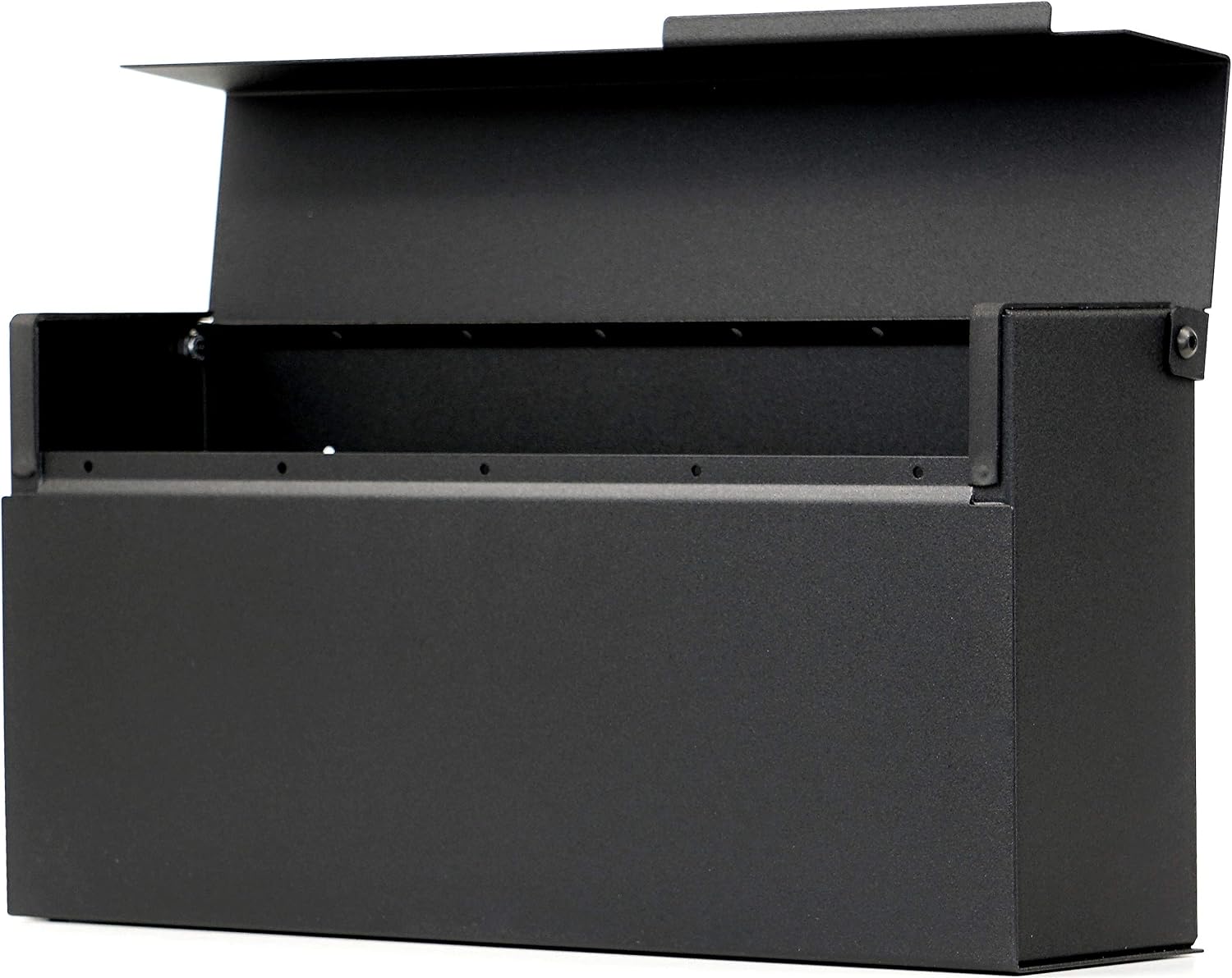 Modern Wall Mount Mailbox – Rust-Proof Aluminum, Black Powder Coated, Outside Mailbox for House | Weatherproof, Scratch Resistant | 14.6' x 7' x 3.5' | Vsons Design Louis B