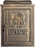 Metal Mailboxes Wall Mounted Mailbox Weatherproof Drop Box Garden Door Home Office Décor Post Box with Lock Suggestion Box