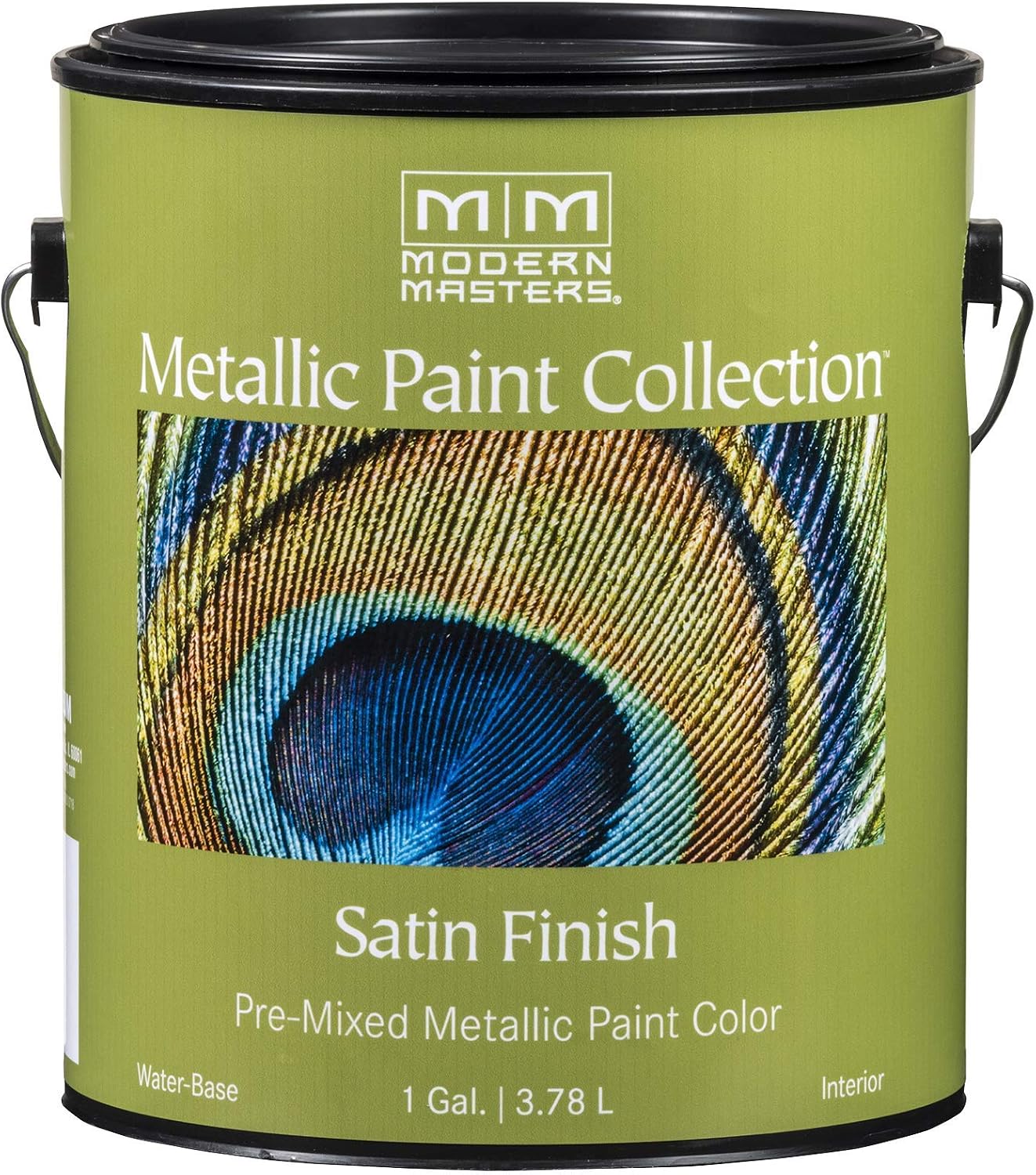 1 gal Modern Masters ME707 Snowflake Metallic Paint Collection, Satin Water-Based Decorative Metallic Paint