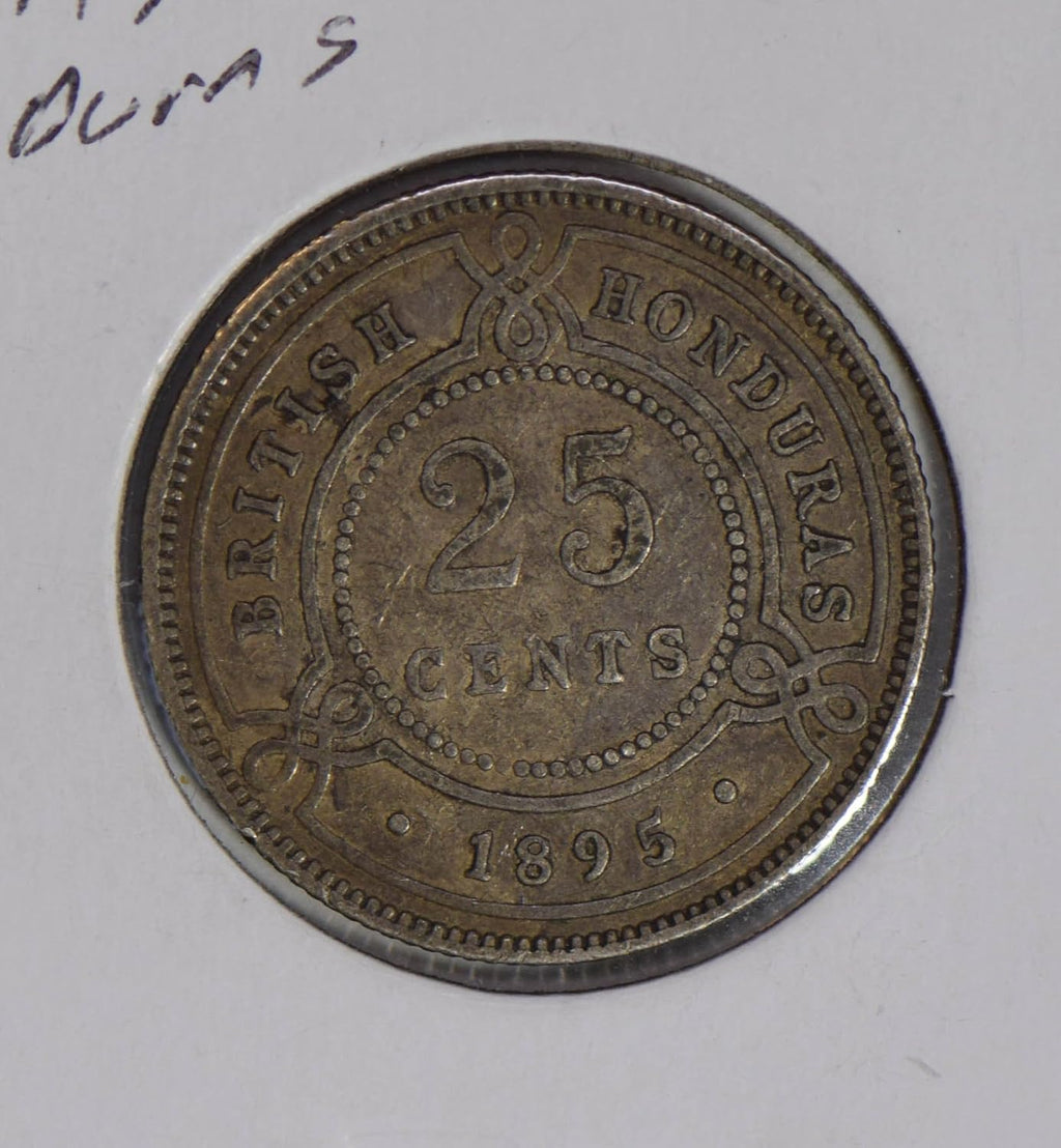 Collectible Coin Honduras 1895 25 Cents rare this grade H0090